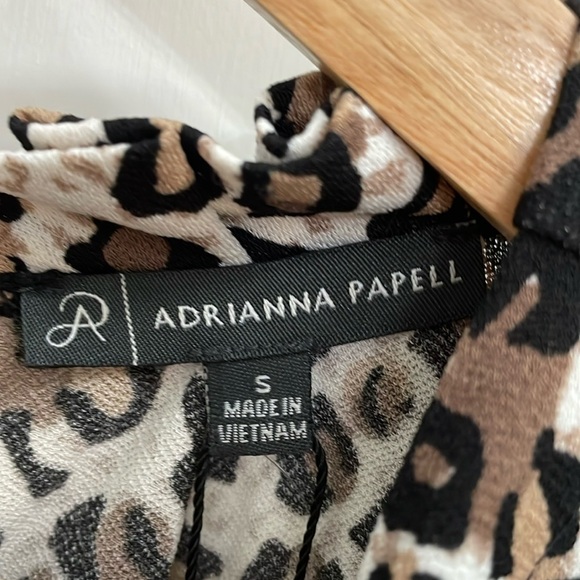 ADRIANNA PAPELL sleeveless animal print knit top.  S - Picture 5 of 8